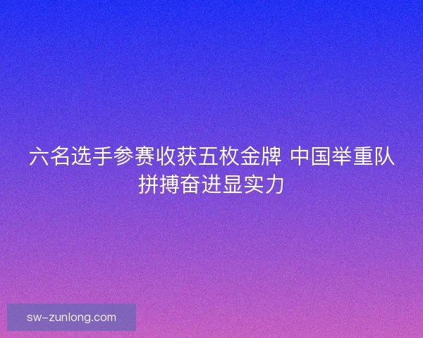 六名选手参赛收获五枚金牌 中国举重队拼搏奋进显实力