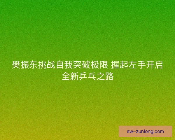 樊振东挑战自我突破极限 握起左手开启全新乒乓之路 樊振东挑战自我突破极限 握起左手开启全新乒乓之路
